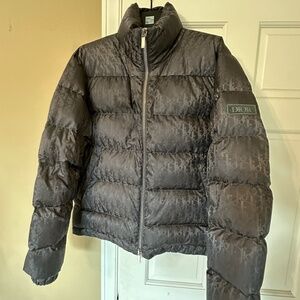 Dior Grey Oblique Puffer Jacket